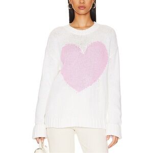 Show Me Your Mumu Sweetheart Sweater in Pink Heart